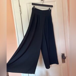 LAST DAY BEFORE DONATED: Mango Black Wide-Leg Trousers